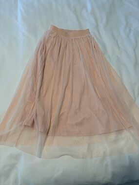 Women’s Blush Pink Tulle Midi Skirt - H&M